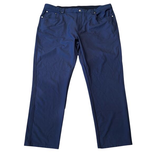 Greg Norman Men's Performance Pant Navy Blue Size 40x30 - Picture 2 of 8